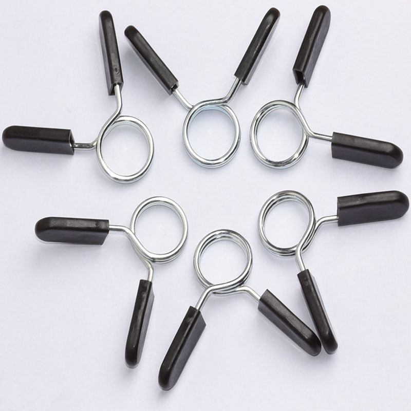 Thick Spring Barbell Collar Clips, 25-30mm Quick Release Spring Collars, Anti-Slip Stable Dumbbell Bar Lock Clamps
